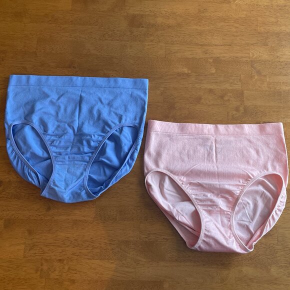 NWOT Set of 2 - Size 2XL Maidenform purple pink tummy control briefs - Picture 1 of 11